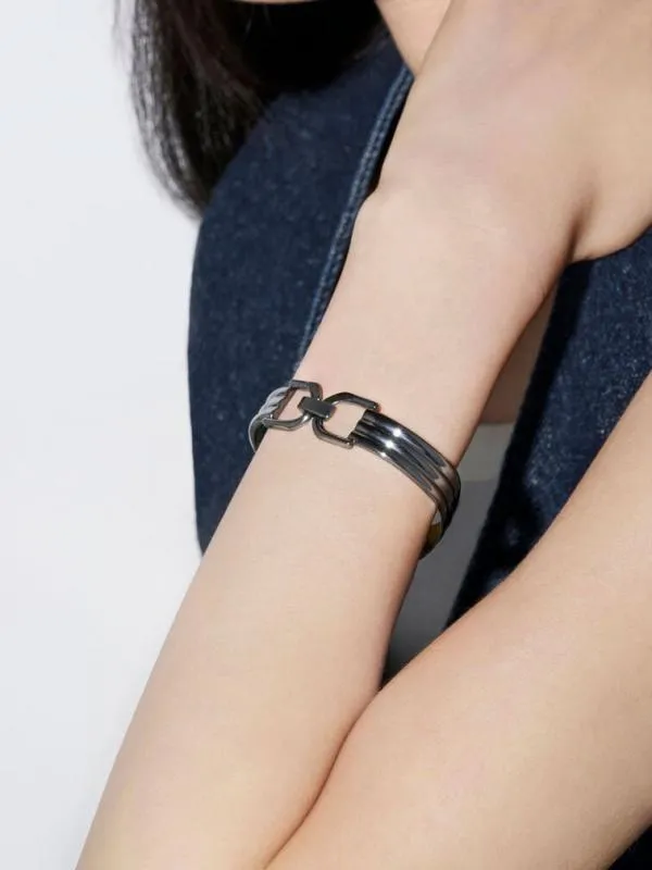Women Gabine Cuff Bracelet 8211 Black CHARLES and KEITH Bracelets Women Gabine Cuff Bracelet 8211 Black CHARLES and KEITH Bracelets