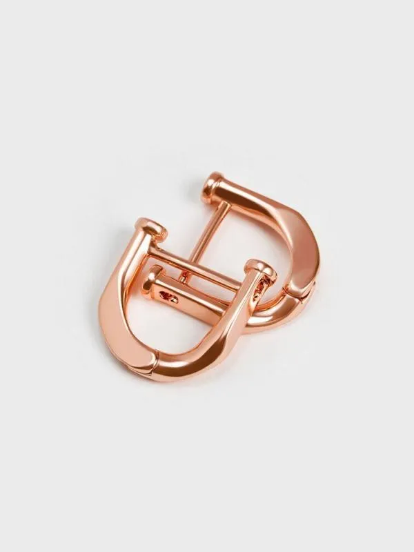 Women Gabine Huggie Earrings 8211 Rose Gold CHARLES and KEITH Earrings Women Gabine Huggie Earrings 8211 Rose Gold CHARLES and KEITH Earrings