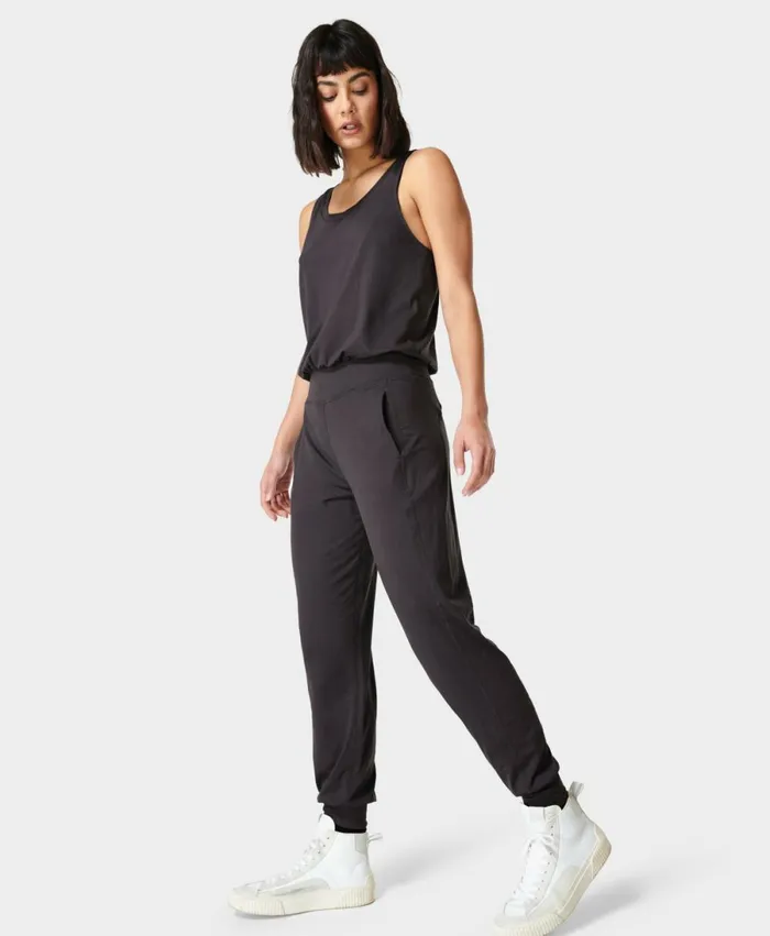 Women Gary Jumpsuit Urban Grey Sweaty Betty Dresses and Jumpsuits