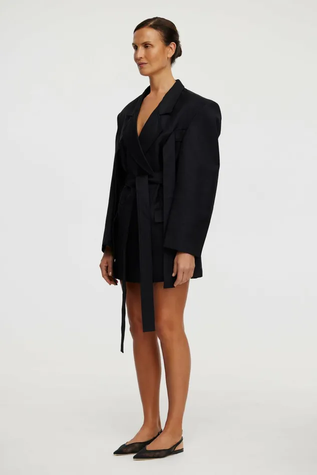 Women GENNON BLAZER DRESS Black Acler Outerwear