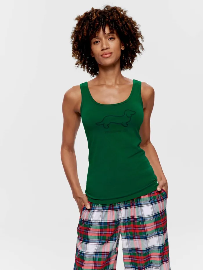 Women Green PA Penny Tank Green Peter Alexander Classic Tops