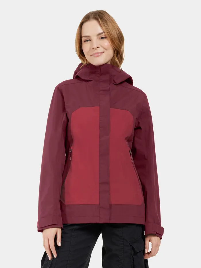 Women Grit Jacket Anemon Red Didriksons Shell Jackets