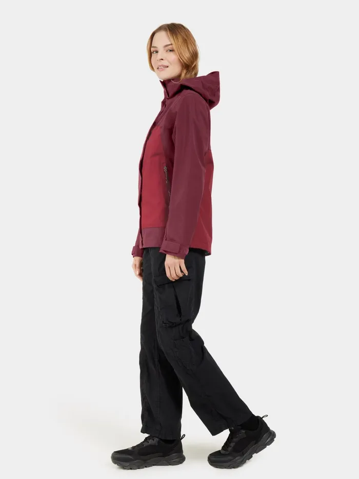 Women Grit Jacket Anemon Red Didriksons Shell Jackets
