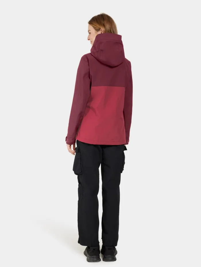 Women Grit Jacket Anemon Red Didriksons Shell Jackets