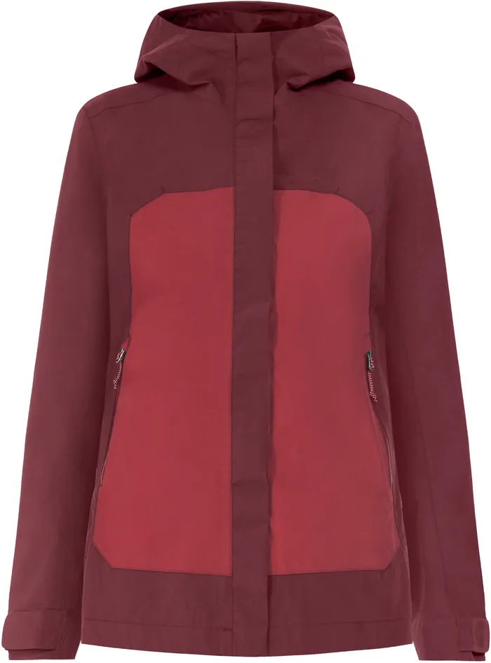 Women Grit Jacket Anemon Red Didriksons Shell Jackets