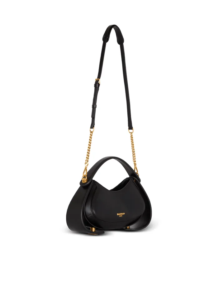 Women Handbags Balmain Medium Jolie Madame Bag In Box Leather Black