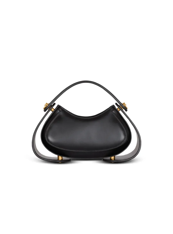 Women Handbags Balmain Medium Jolie Madame Bag In Box Leather Black