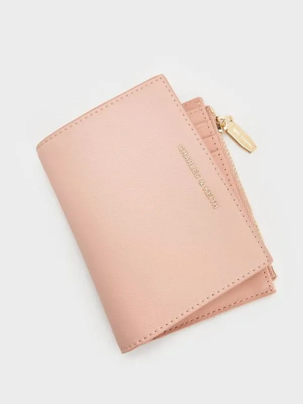 Women Harmonee Top Zip Small Wallet 8211 Light Pink CHARLES and KEITH Small Wallets