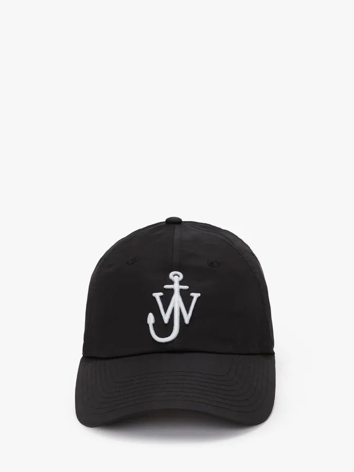 Women HATS JW Anderson BASEBALL CAP WITH ANCHOR LOGO Black