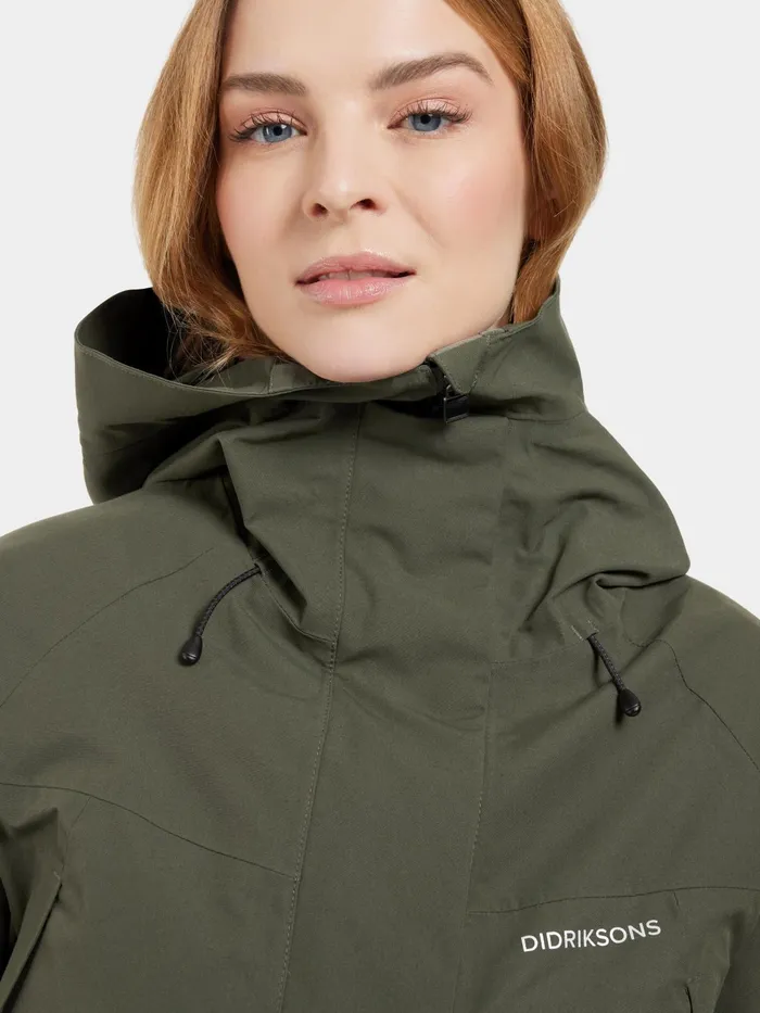 Women Ilma Parka Deep Green Didriksons Spring Jackets