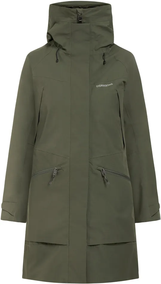 Women Ilma Parka Deep Green Didriksons Spring Jackets