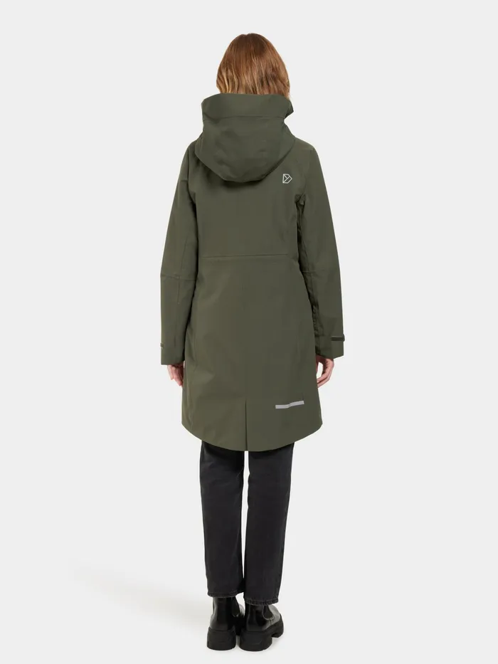 Women Ilma Parka Deep Green Didriksons Spring Jackets