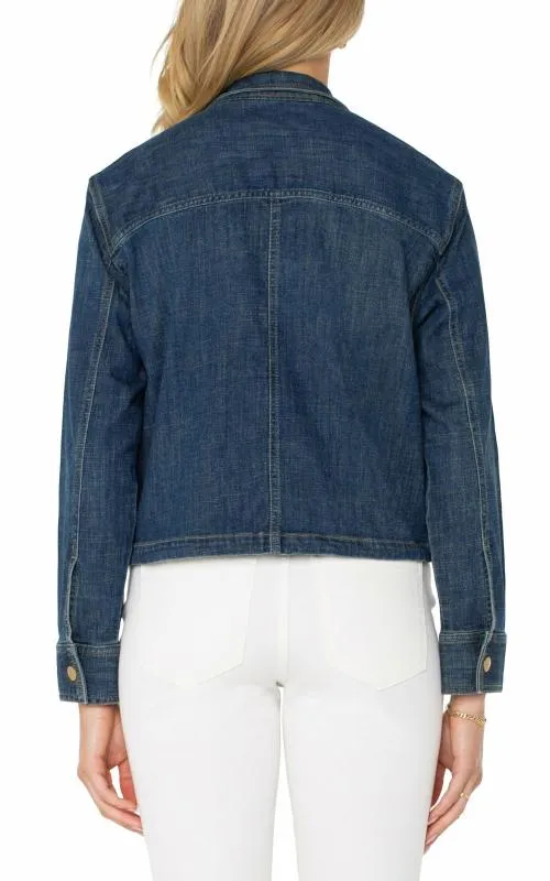 Women Jackets Liverpool Los Angeles Cropped Cargo Jacket Laguna Beach