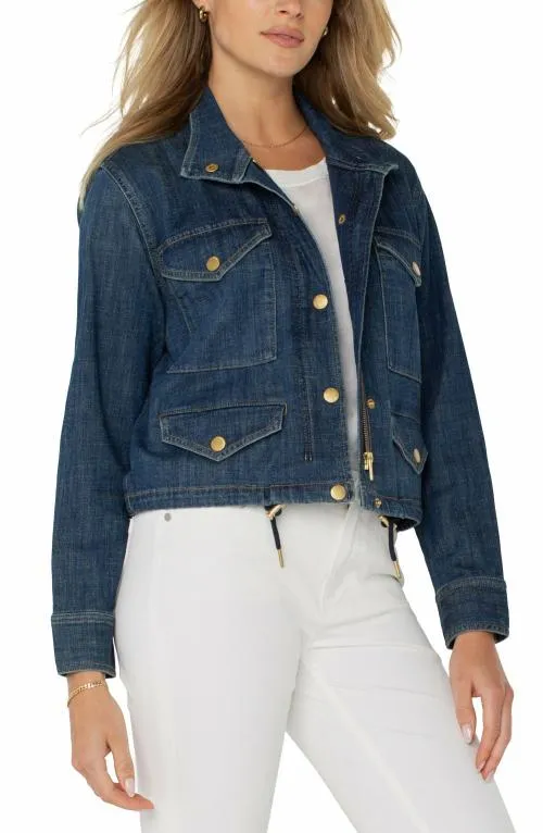 Women Jackets Liverpool Los Angeles Cropped Cargo Jacket Laguna Beach