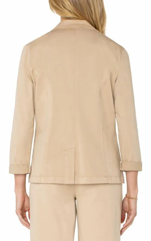 Women Jackets Liverpool Los Angeles Fitted Blazer Cappuccino