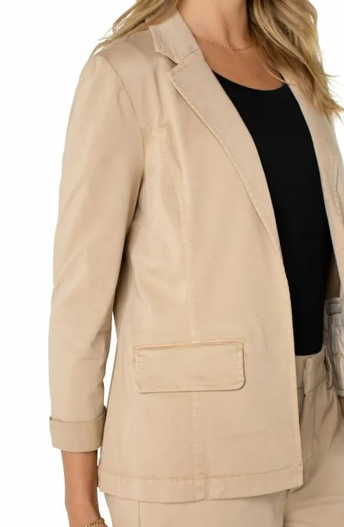 Women Jackets Liverpool Los Angeles Fitted Blazer Cappuccino