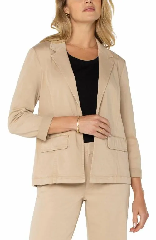 Women Jackets Liverpool Los Angeles Fitted Blazer Cappuccino