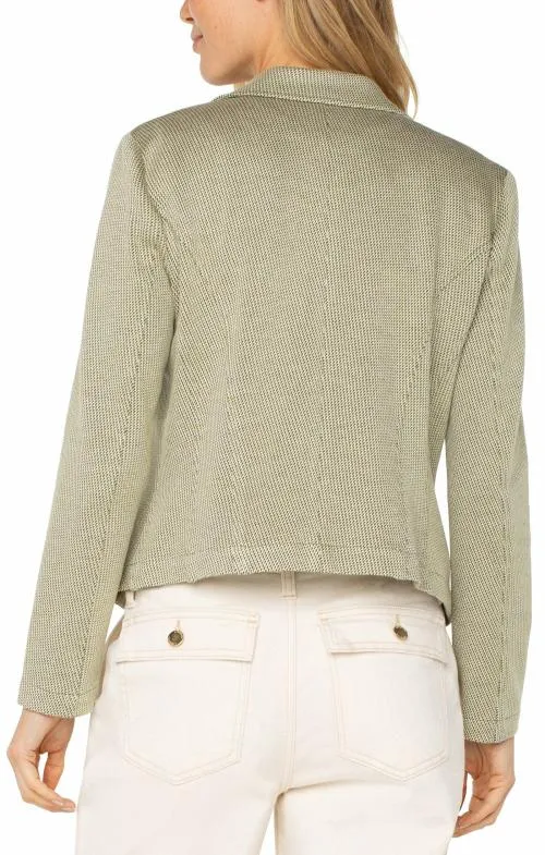 Women Jackets Liverpool Los Angeles Open Front Blazer Artichoke Cream