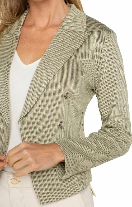 Women Jackets Liverpool Los Angeles Open Front Blazer Artichoke Cream