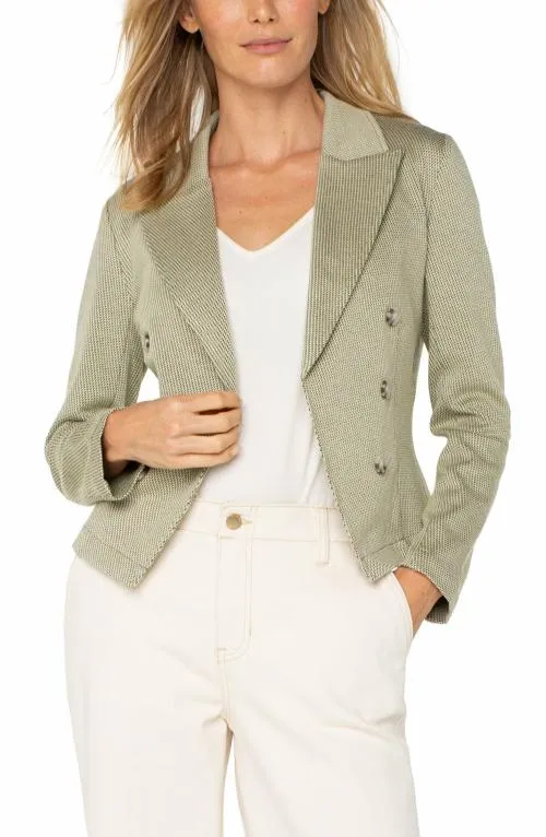 Women Jackets Liverpool Los Angeles Open Front Blazer Artichoke Cream