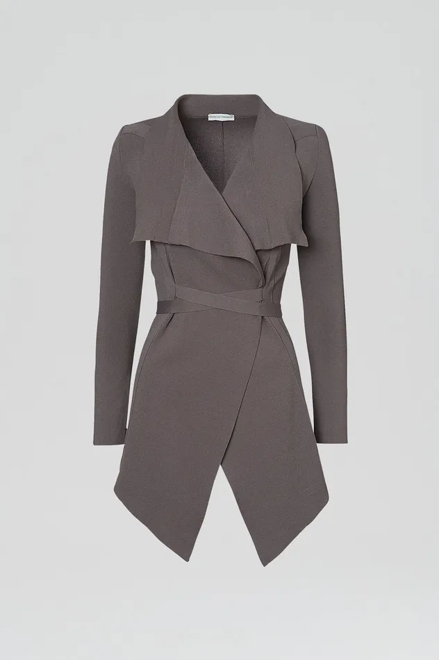 Women Jackets Scanlan Theodore CREPE KNIT DRAPE FRONT JACKET TORBA Women Jackets Scanlan Theodore CREPE KNIT DRAPE FRONT JACKET TORBA