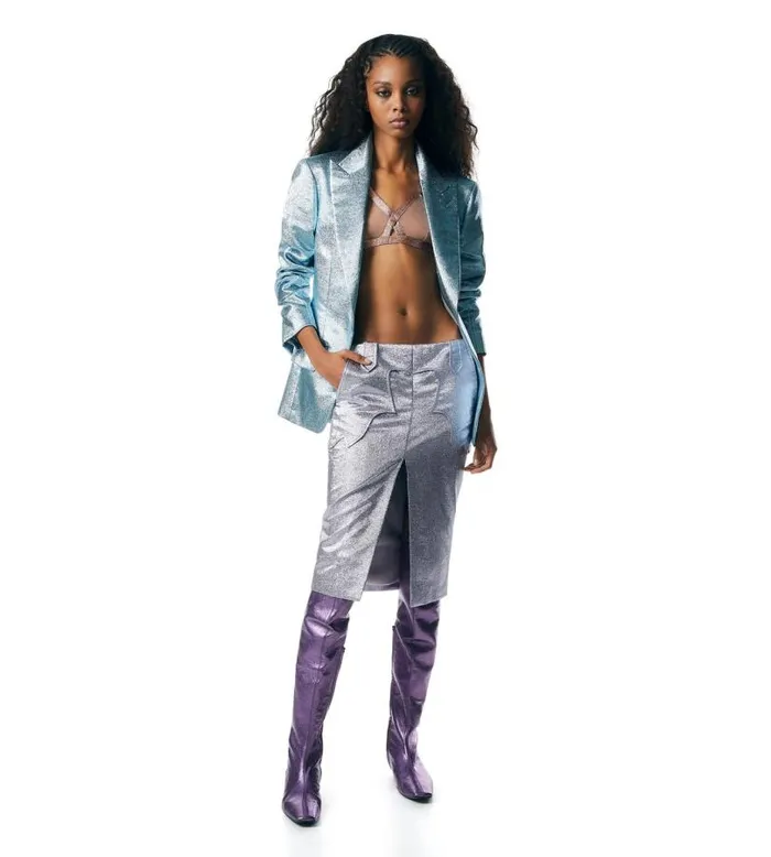 Women Jackets Tom Ford Iridescent Sable039 Tailored Jacket Aqua Women Jackets Tom Ford Iridescent Sable039 Tailored Jacket Aqua