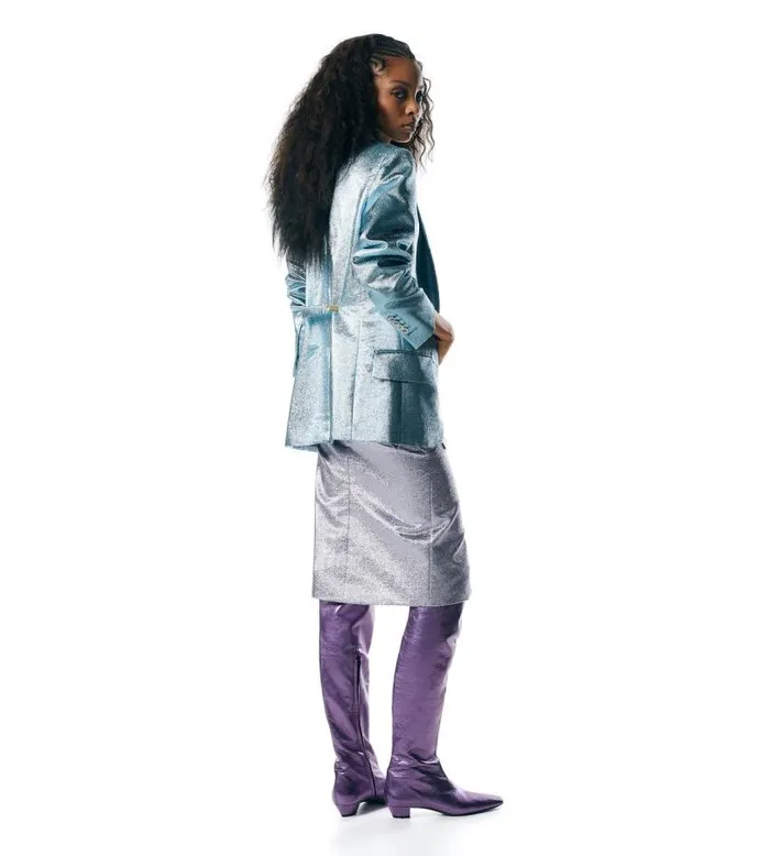 Women Jackets Tom Ford Iridescent Sable039 Tailored Jacket Aqua Women Jackets Tom Ford Iridescent Sable039 Tailored Jacket Aqua