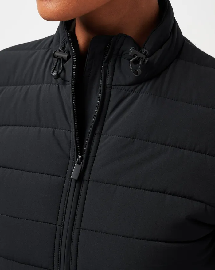Women Jackets TravisMathew SKYLOFT SOFT ESPRESSO MARTINI FULL ZIP Black