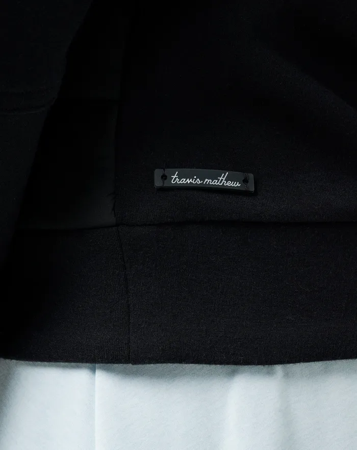 Women Jackets TravisMathew SKYLOFT SOFT ESPRESSO MARTINI FULL ZIP Black