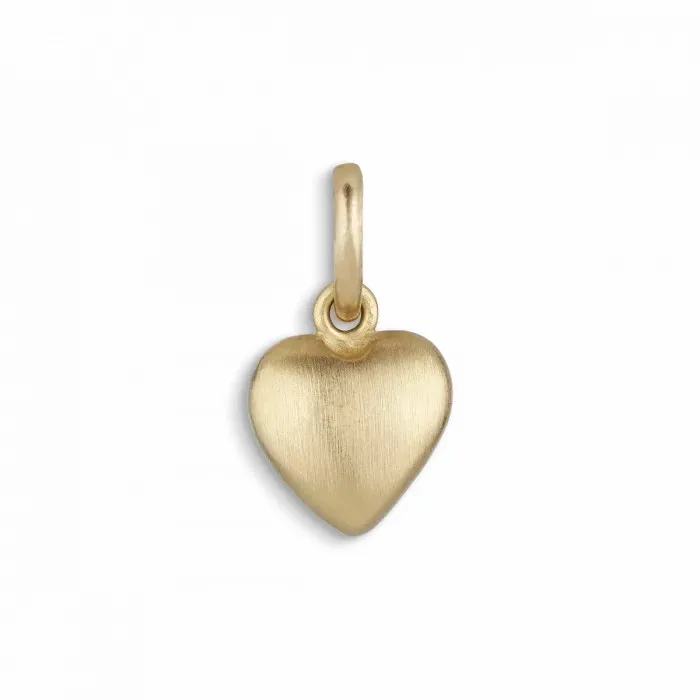 Women Jane Knig Gold Pendants Guldhjerte Lille I 14 Karat Guld Uden Sten