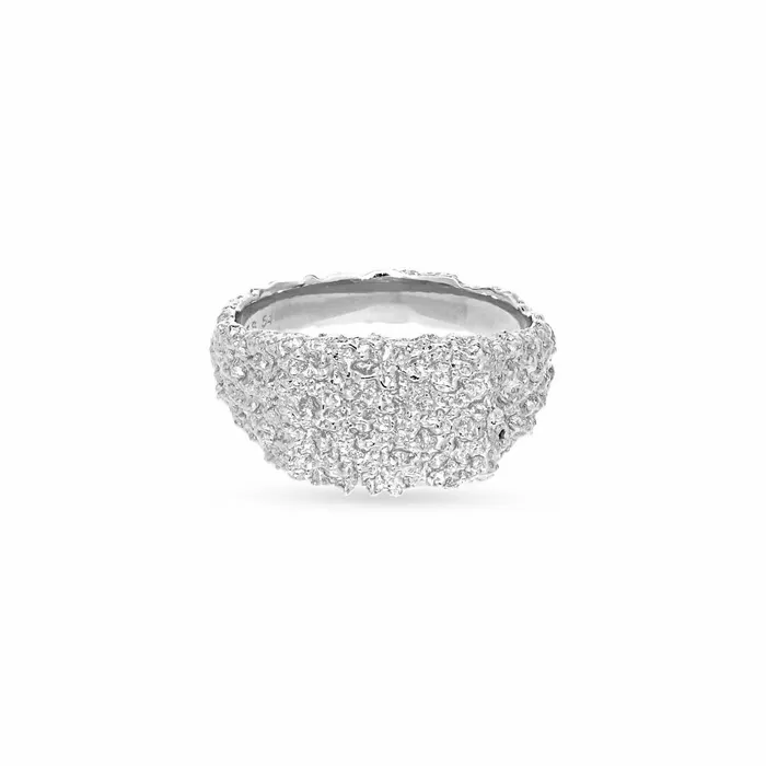 Women Jane Knig Silver Rings Organic Signet Ring