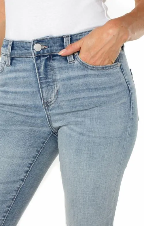 Women Jeans Liverpool Los Angeles Charlie Crop Wide Rolled Cuff Temescal