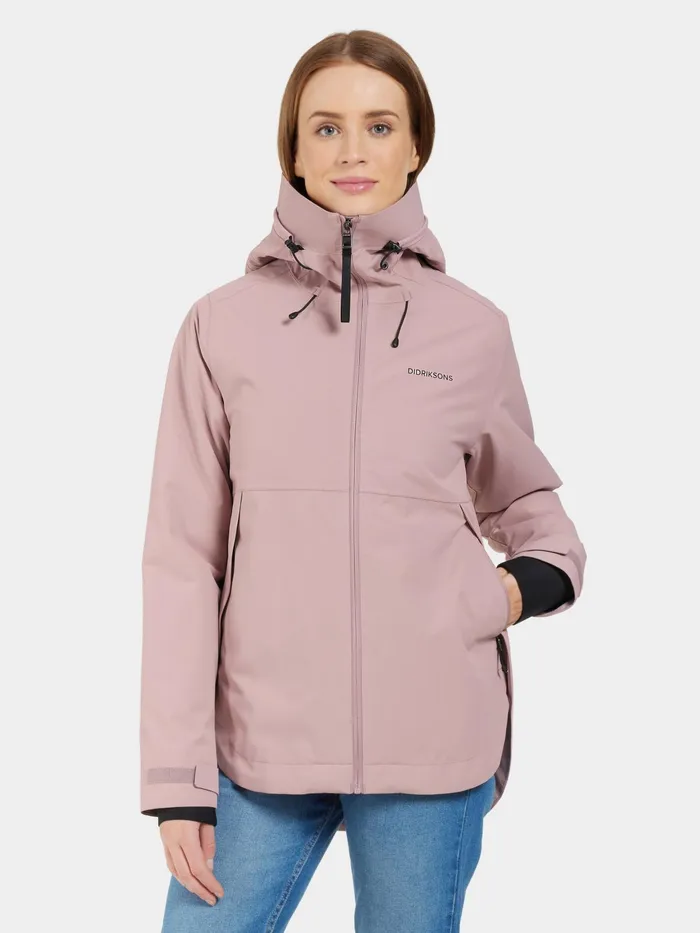 Women Jennie Jacket Oyster Lilac Didriksons Autumn Jackets