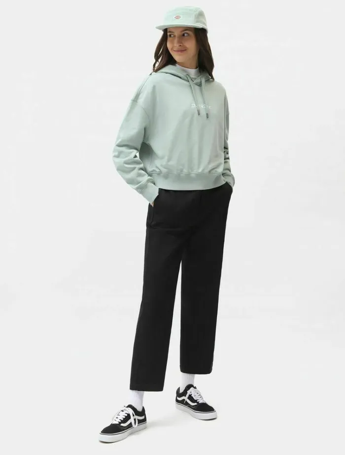 Women Jumpers and Sweatshirts Dickies Loretto Boxy Hoodie Jadeite