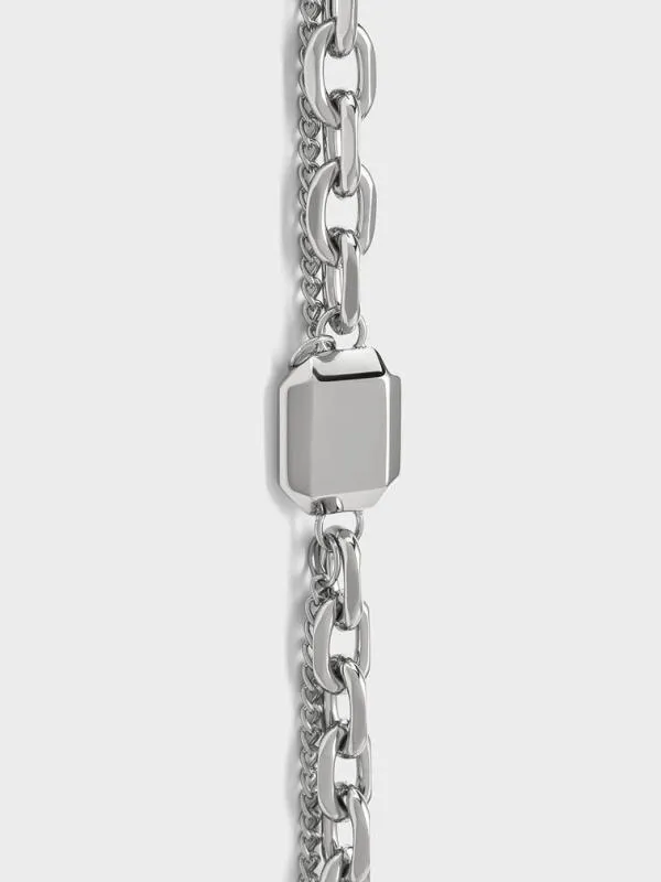 Women Keziah Double ChainLink Bracelet 8211 Silver CHARLES and KEITH Bracelets Women Keziah Double ChainLink Bracelet 8211 Silver CHARLES and KEITH Bracelets