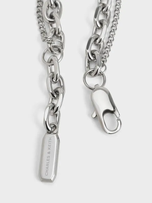 Women Keziah Double ChainLink Bracelet 8211 Silver CHARLES and KEITH Bracelets Women Keziah Double ChainLink Bracelet 8211 Silver CHARLES and KEITH Bracelets