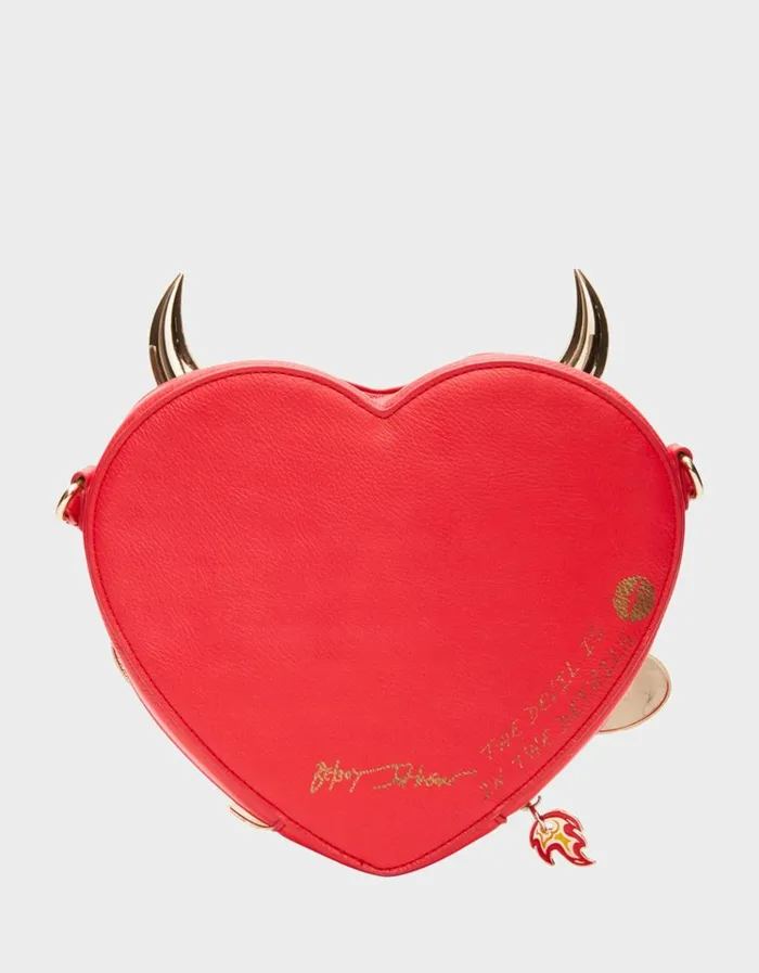 Women KITSCH DEVIL IN THE DETAILS CROSSBODY RED Betsey Johnson Women KITSCH DEVIL IN THE DETAILS CROSSBODY RED Betsey Johnson