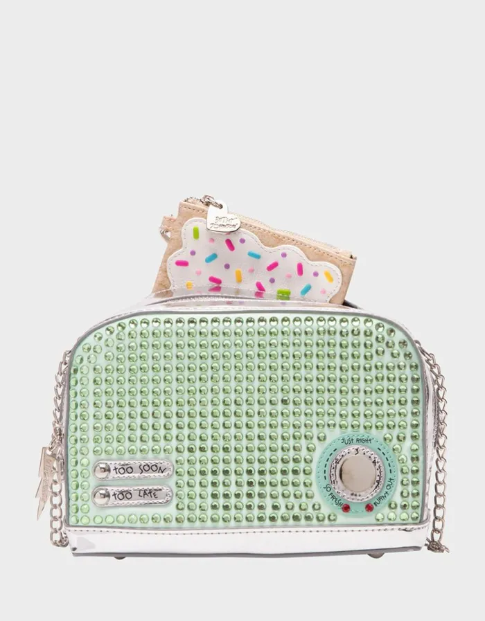 Women KITSCH GET TOASTED CROSSBODY GREEN Green Betsey Johnson