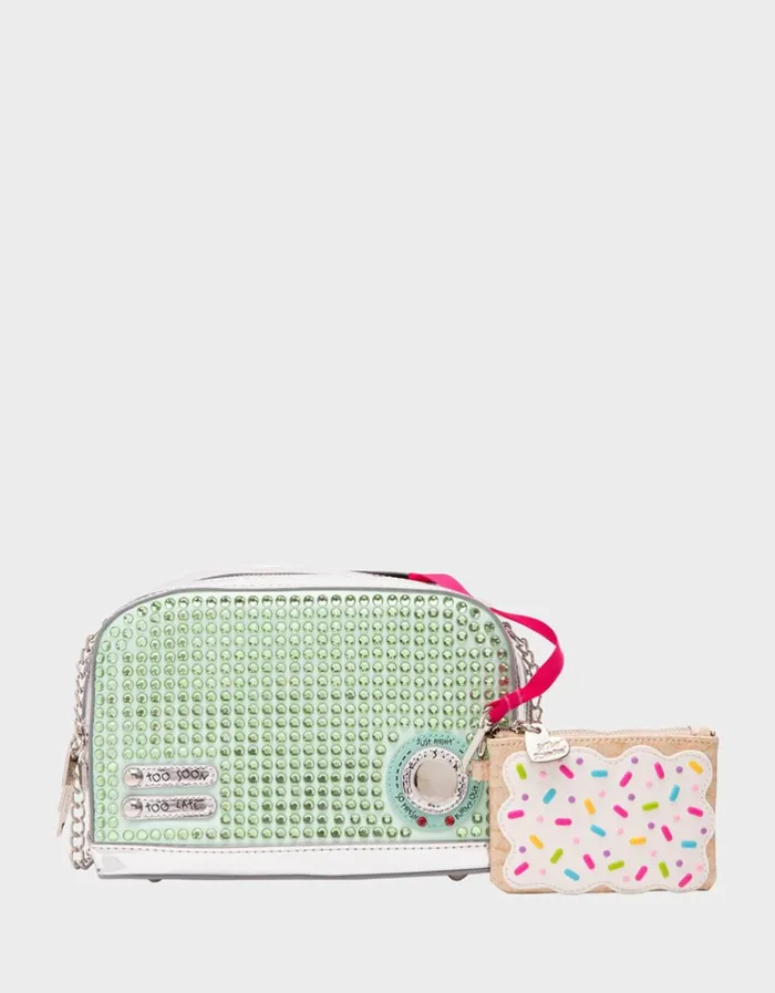 Women KITSCH GET TOASTED CROSSBODY GREEN Green Betsey Johnson Women KITSCH GET TOASTED CROSSBODY GREEN Green Betsey Johnson
