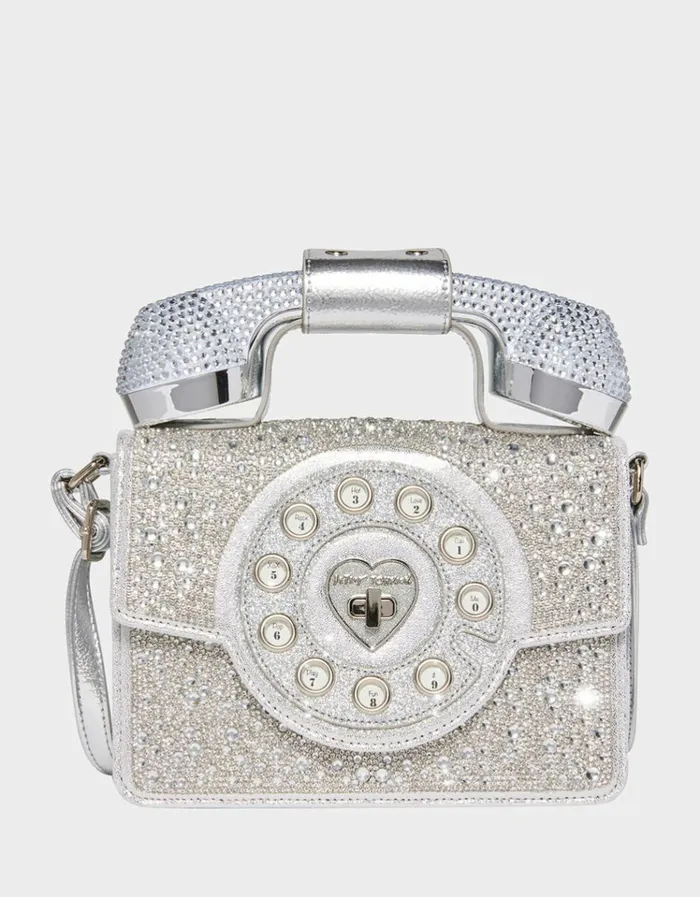 Women KITSCH MILLION STARS PHONE BAG SILVER Silver Betsey Johnson