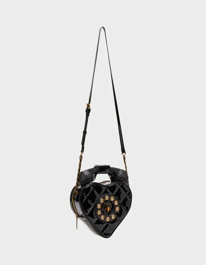 Women KITSCH PHONE TAG CROSSBODY BLACK Black Betsey Johnson Women KITSCH PHONE TAG CROSSBODY BLACK Black Betsey Johnson