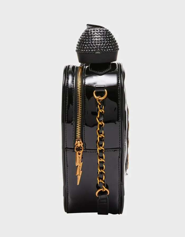 Women KITSCH PHONE TAG CROSSBODY BLACK Black Betsey Johnson Women KITSCH PHONE TAG CROSSBODY BLACK Black Betsey Johnson