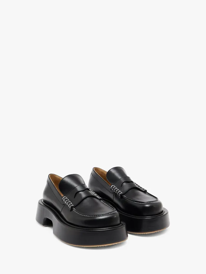 Women Loafers JW Anderson LEATHER PLATFORM MOCCASSIN Black Women Loafers JW Anderson LEATHER PLATFORM MOCCASSIN Black