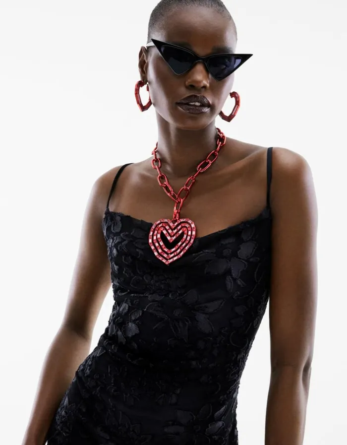 Women LOOK INTO YOUR HEART BAMBOO EARRINGS RED Betsey Johnson Women LOOK INTO YOUR HEART BAMBOO EARRINGS RED Betsey Johnson