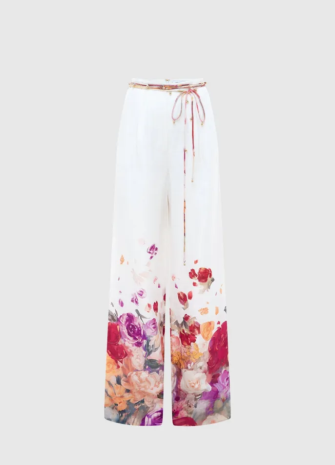 Women Luisa Pants 8211 Fleur Print Pants LEO LIN