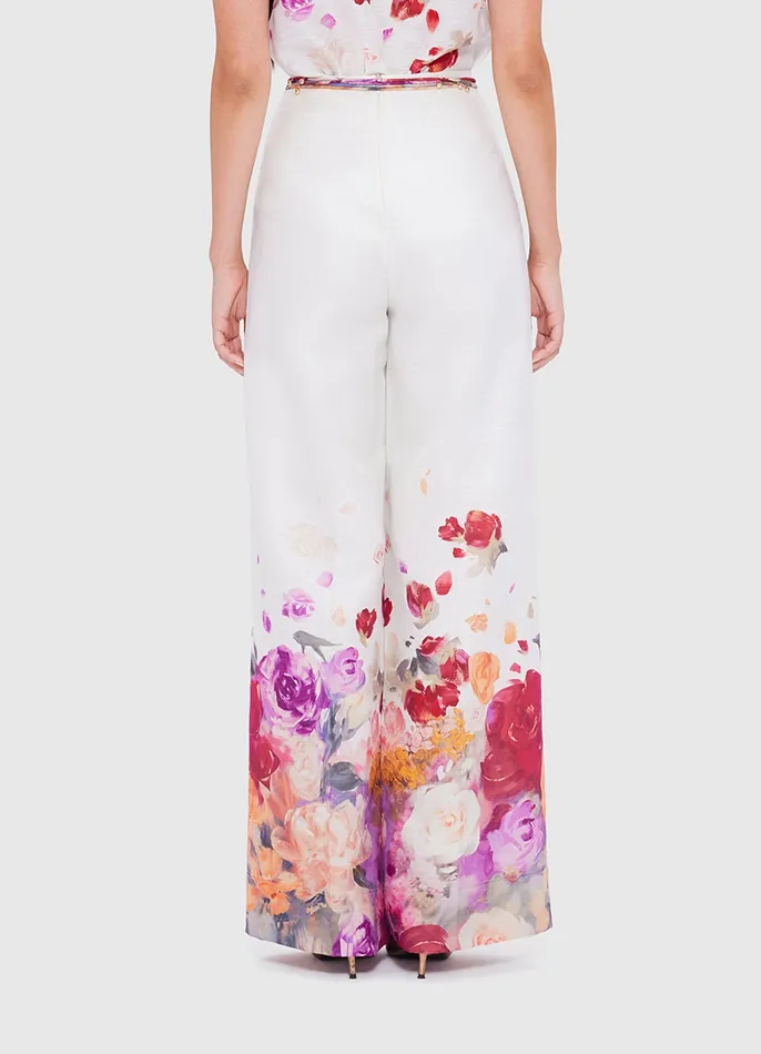Women Luisa Pants 8211 Fleur Print Pants LEO LIN