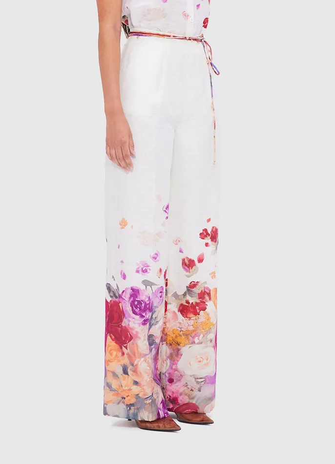 Women Luisa Pants 8211 Fleur Print Pants LEO LIN