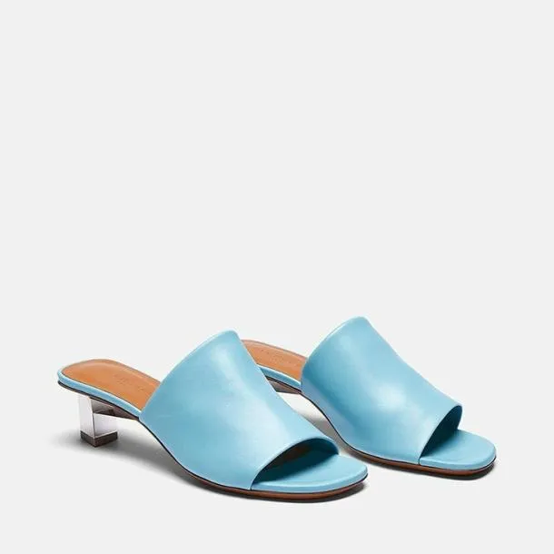Women LYNA Sky Blue Clergerie Mules