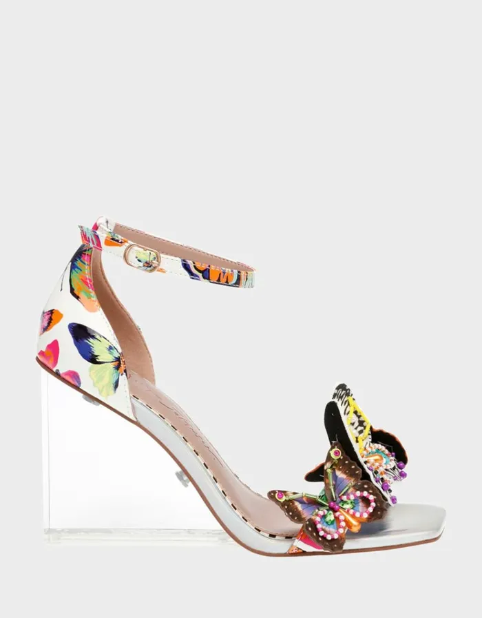 Women MARLOE WHITE BUTTERFLY White Butterfly Betsey Johnson