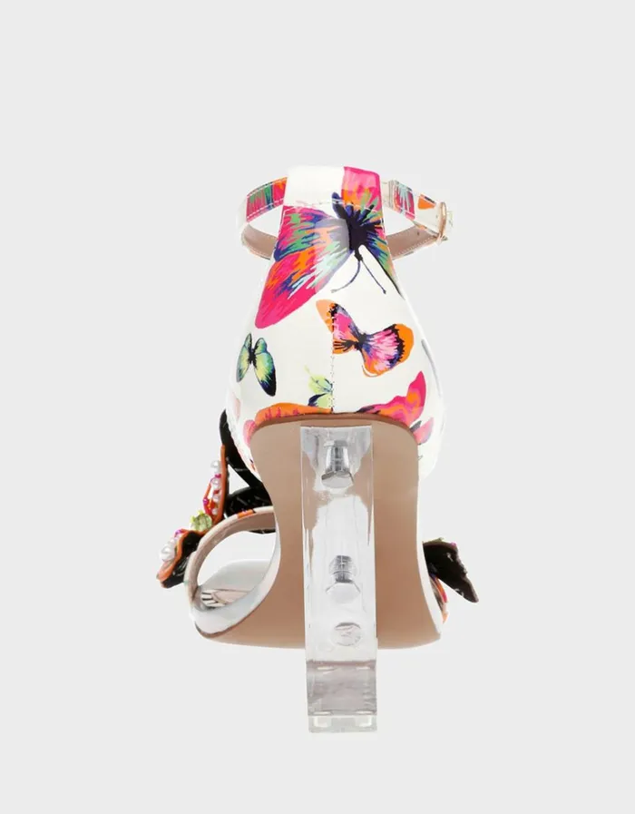 Women MARLOE WHITE BUTTERFLY White Butterfly Betsey Johnson